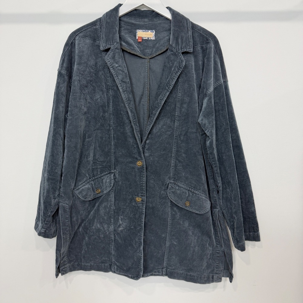 Pilcro Anthropologie Corduroy Blazer Jacket Oversized S 90s Boho Grandpacore